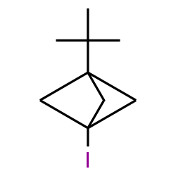 ChemSpider 2D Image | 1-Iodo-3-(2-methyl-2-propanyl)bicyclo[1.1.1]pentane | C9H15I
