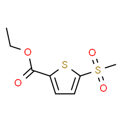 ChemSpider 2D Image | Ethyl 5-(methylsulfonyl)-2-thiophenecarboxylate | C8H10O4S2