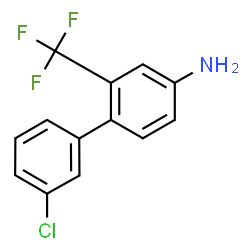 ChemSpider 2D Image | 3'-Chloro-2-(trifluoromethyl)-4-biphenylamine | C13H9ClF3N