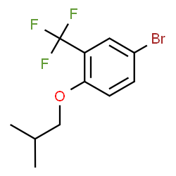 ChemSpider 2D Image | 4-Bromo-1-isobutoxy-2-(trifluoromethyl)benzene | C11H12BrF3O