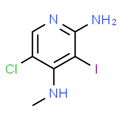 ChemSpider 2D Image | 5-Chloro-3-iodo-N~4~-methyl-2,4-pyridinediamine | C6H7ClIN3