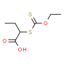 ChemSpider 2D Image | 2-[(Ethoxycarbonothioyl)sulfanyl]butanoic acid | C7H12O3S2