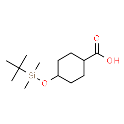 ChemSpider 2D Image | 4-[[(1,1-Dimethylethyl)dimethylsilyl]oxy]cyclohexanecarboxylic acid | C13H26O3Si