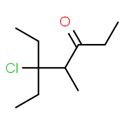 ChemSpider 2D Image | 5-Chloro-5-ethyl-4-methyl-3-heptanone | C10H19ClO
