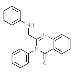 ChemSpider 2D Image | 2-(Anilinomethyl)-3-phenyl-4(3H)-quinazolinone | C21H17N3O