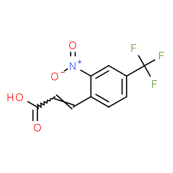ChemSpider 2D Image | (2E)-3-[2-Nitro-4-(trifluoromethyl)phenyl]acrylic acid | C10H6F3NO4
