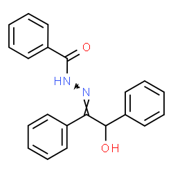 ChemSpider 2D Image | N'-[(1E)-2-Hydroxy-1,2-diphenylethylidene]benzohydrazide | C21H18N2O2