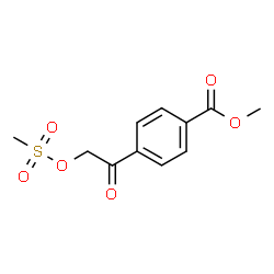 ChemSpider 2D Image | Methyl 4-{[(methylsulfonyl)oxy]acetyl}benzoate | C11H12O6S