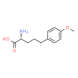 ChemSpider 2D Image | 5-(4-Methoxyphenyl)-D-norvaline | C12H17NO3