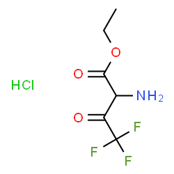 ChemSpider 2D Image | Ethyl 2-amino-4,4,4-trifluoro-3-oxobutanoate hydrochloride (1:1) | C6H9ClF3NO3
