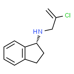 ChemSpider 2D Image | (1R)-N-(2-Chloro-2-propen-1-yl)-1-indanamine | C12H14ClN