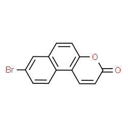 ChemSpider 2D Image | 8-Bromo-3H-benzo[f]chromen-3-one | C13H7BrO2