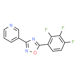 ChemSpider 2D Image | 3-[5-(2,3,4-Trifluorophenyl)-1,2,4-oxadiazol-3-yl]pyridine | C13H6F3N3O