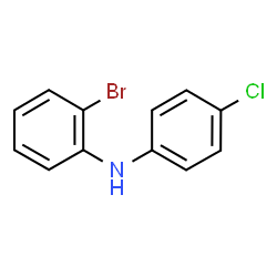 ChemSpider 2D Image | 2-Bromo-N-(4-chlorophenyl)aniline | C12H9BrClN