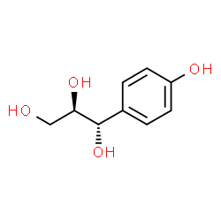 ChemSpider 2D Image | (1S,2R)-1-(4-Hydroxyphenyl)-1,2,3-propanetriol | C9H12O4
