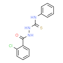 ChemSpider 2D Image | 2-(2-Chlorobenzoyl)-N-phenylhydrazinecarbothioamide | C14H12ClN3OS