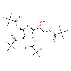 ChemSpider 2D Image | 1,2,3,6-Tetrakis-O-(2,2-dimethylpropanoyl)-alpha-D-galactofuranose | C26H44O10