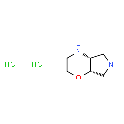 ChemSpider 2D Image | (4aR,7aS)-Octahydropyrrolo[3,4-b][1,4]oxazine dihydrochloride | C6H14Cl2N2O