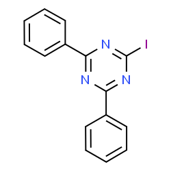 ChemSpider 2D Image | 2-Iodo-4,6-diphenyl-1,3,5-triazine | C15H10IN3