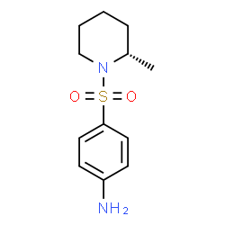 ChemSpider 2D Image | 4-{[(2S)-2-Methyl-1-piperidinyl]sulfonyl}aniline | C12H18N2O2S