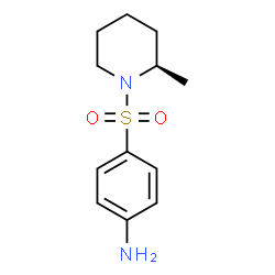 ChemSpider 2D Image | 4-{[(2R)-2-Methyl-1-piperidinyl]sulfonyl}aniline | C12H18N2O2S