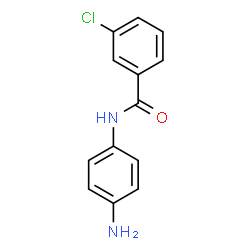 ChemSpider 2D Image | N-(4-Aminophenyl)-3-chlorobenzamide | C13H11ClN2O