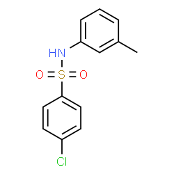 ChemSpider 2D Image | 4-Chloro-N-(3-methylphenyl)benzenesulfonamide | C13H12ClNO2S