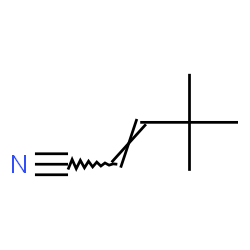 ChemSpider 2D Image | (2E)-4,4-Dimethyl-2-pentenenitrile | C7H11N