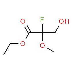 ChemSpider 2D Image | Ethyl 2-fluoro-3-hydroxy-2-methoxypropanoate | C6H11FO4