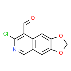 ChemSpider 2D Image | 7-Chloro[1,3]dioxolo[4,5-g]isoquinoline-8-carbaldehyde | C11H6ClNO3
