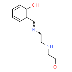 ChemSpider 2D Image | 2-[(E)-({2-[(2-Hydroxyethyl)amino]ethyl}imino)methyl]phenol | C11H16N2O2