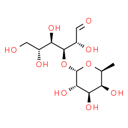 ChemSpider 2D Image | 3-O-(6-Deoxy-alpha-L-galactopyranosyl)-D-glucose | C12H22O10