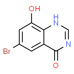 ChemSpider 2D Image | 6-Bromo-8-hydroxy-4(1H)-quinazolinone | C8H5BrN2O2