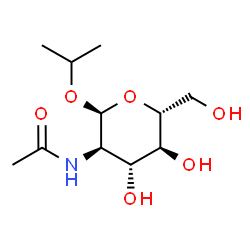 ChemSpider 2D Image | Isopropyl 2-acetamido-2-deoxy-alpha-D-glucopyranoside | C11H21NO6