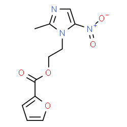 ChemSpider 2D Image | 2-(2-Methyl-5-nitro-1H-imidazol-1-yl)ethyl 2-furoate | C11H11N3O5