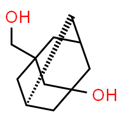 ChemSpider 2D Image | (5R)-3-(Hydroxymethyl)-1-adamantanol | C11H18O2