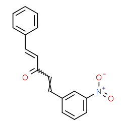 ChemSpider 2D Image | (1E,4E)-1-(3-Nitrophenyl)-5-phenyl-1,4-pentadien-3-one | C17H13NO3