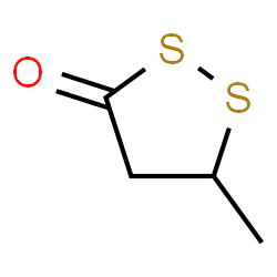 ChemSpider 2D Image | 5-Methyl-1,2-dithiolan-3-one | C4H6OS2