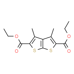 ChemSpider 2D Image | DIETHYL 3,4-DIMETHYLTHIENO[2,3-B]THIOPHENE-2,5-DICARBOXYLATE | C14H16O4S2