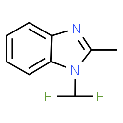 ChemSpider 2D Image | 1-(Difluoromethyl)-2-methyl-1H-benzimidazole | C9H8F2N2