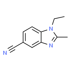 ChemSpider 2D Image | 1-Ethyl-2-methyl-5-cyanobenzimidazole | C11H11N3
