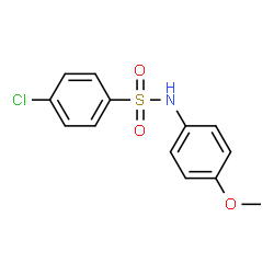 ChemSpider 2D Image | 4-Chloro-N-(4-methoxyphenyl)benzenesulfonamide | C13H12ClNO3S