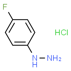ChemSpider 2D Image | Hydrazine, (p-fluorophenyl)-, hydrochloride | C6H8ClFN2