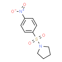 ChemSpider 2D Image | 1-((4-Nitrophenyl)sulfonyl)pyrrolidine | C10H12N2O4S
