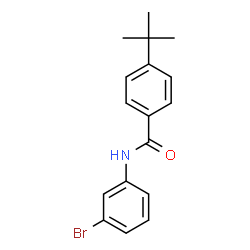 ChemSpider 2D Image | N-(3-bromophenyl)-4-tert-butylbenzamide | C17H18BrNO