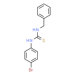 ChemSpider 2D Image | 1-Benzyl-3-(4-bromophenyl)thiourea | C14H13BrN2S
