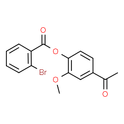ChemSpider 2D Image | 4-Acetyl-2-methoxyphenyl 2-bromobenzoate | C16H13BrO4