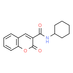 ChemSpider 2D Image | N-Cyclohexyl-2-oxo-2H-chromene-3-carboxamide | C16H17NO3