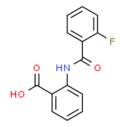 ChemSpider 2D Image | 2-[(2-Fluorobenzoyl)amino]benzoic acid | C14H10FNO3