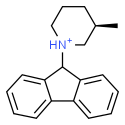 ChemSpider 2D Image | (3R)-1-(9H-Fluoren-9-yl)-3-methylpiperidinium | C19H22N